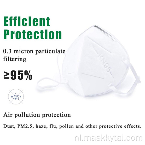Vouwen voorkomt stofbeschermend masker PM2.5